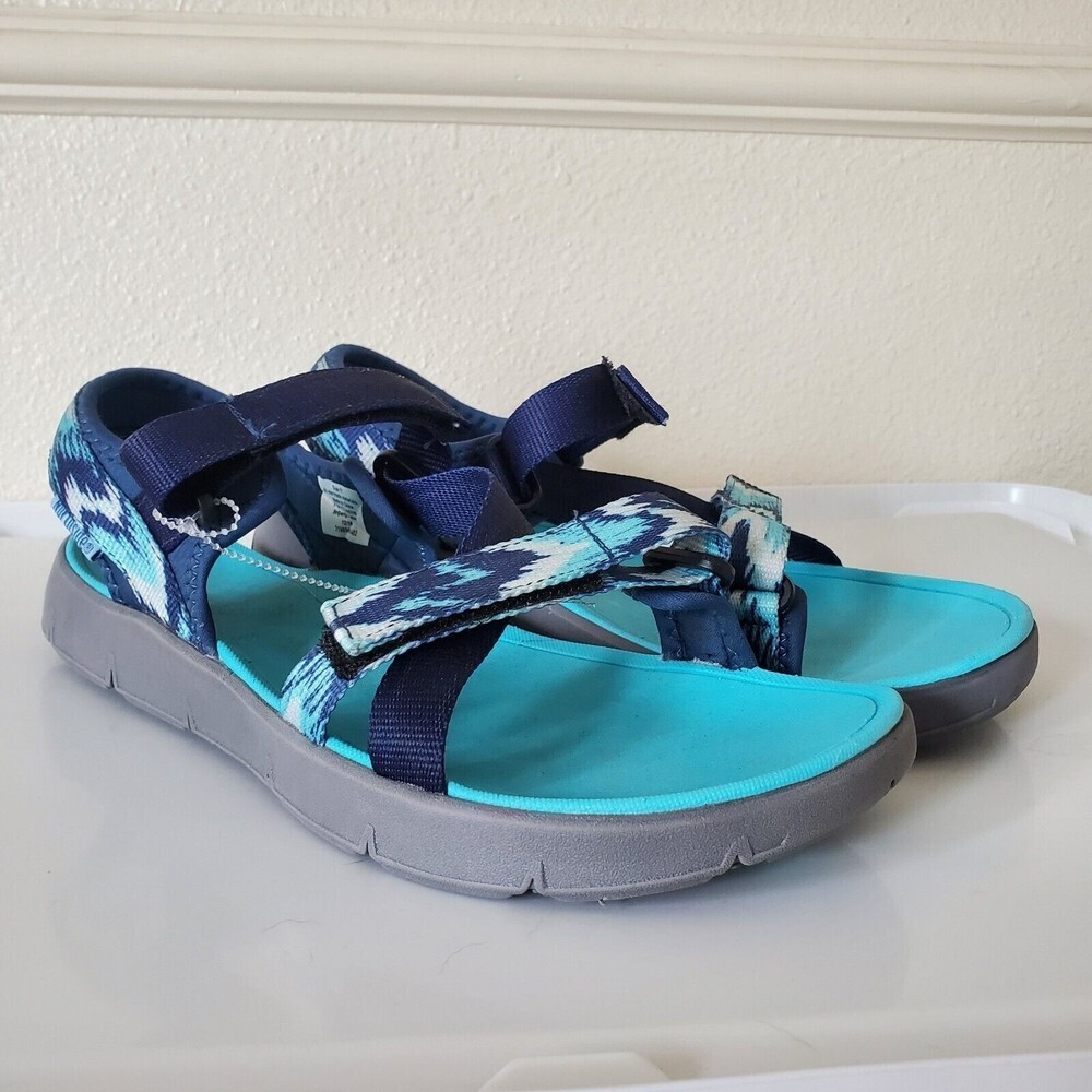 Northside Women's Kenya Open Toe Water‎ Resistant Strap Sandals Blue Size 11